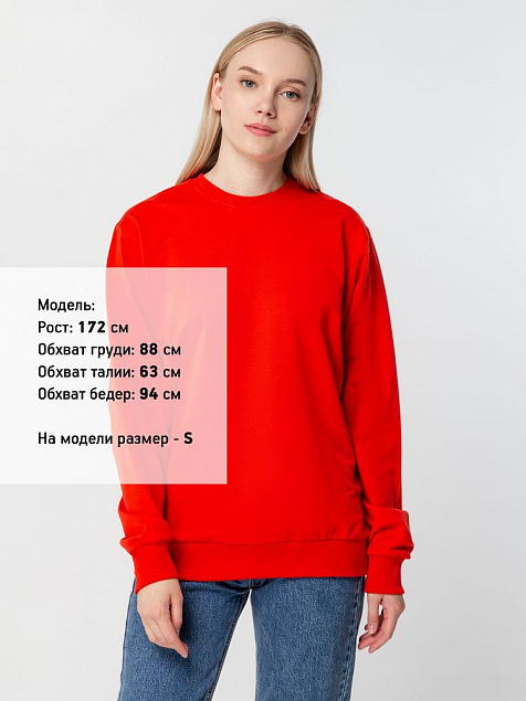 Свитшот Toima 2.0, красный с логотипом в Москве заказать по выгодной цене в кибермаркете AvroraStore