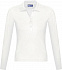 Рубашка поло женская с длинным рукавом PODIUM 210 белая с логотипом в Москве заказать по выгодной цене в кибермаркете AvroraStore