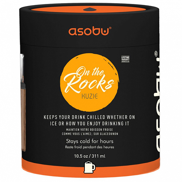Термобокал Rocks для крепких напитков, черный с логотипом в Москве заказать по выгодной цене в кибермаркете AvroraStore