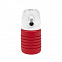 Бутылка для воды складная с карабином SPRING; красная, 550/250 мл,  силикон с логотипом в Москве заказать по выгодной цене в кибермаркете AvroraStore