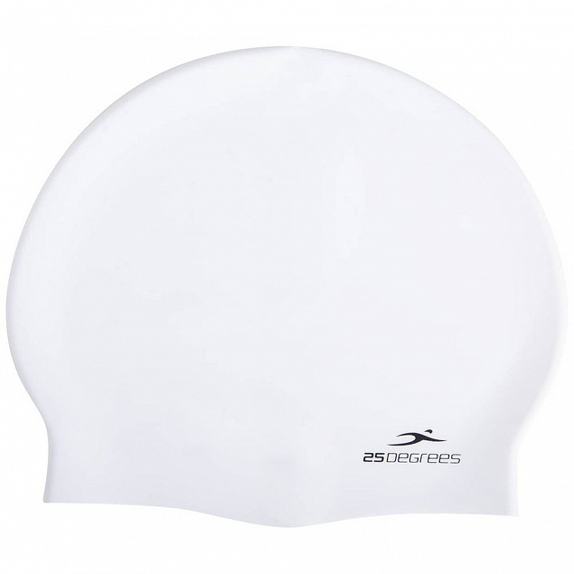 Шапочка для плавания Nuance, белая с логотипом в Москве заказать по выгодной цене в кибермаркете AvroraStore