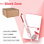 Набор подарочный SILENT-ZONE: бизнес-блокнот, ручка, наушники, коробка, стружка, бело-красный с логотипом в Москве заказать по выгодной цене в кибермаркете AvroraStore