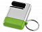 Подставка-брелок для мобильного телефона GoGo, серебристый/зеленый с логотипом в Москве заказать по выгодной цене в кибермаркете AvroraStore