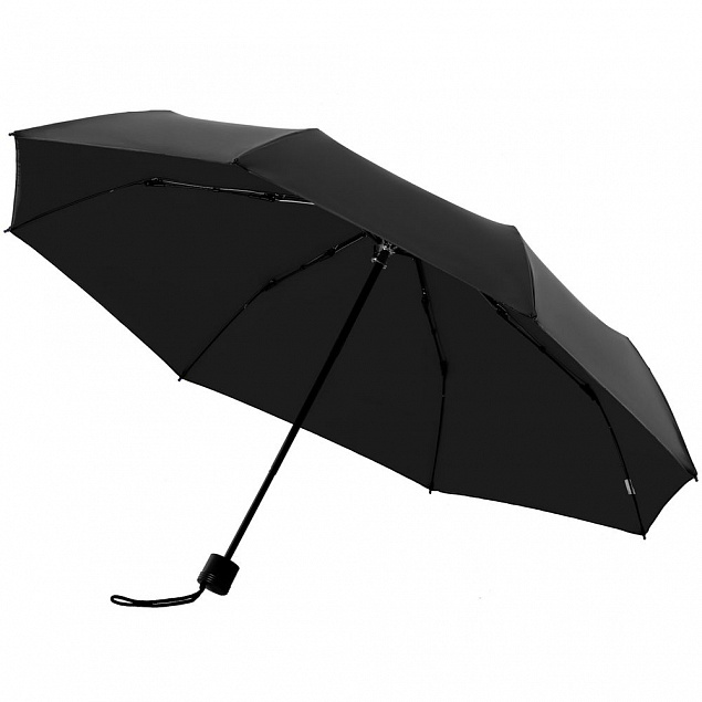 Зонт складной с защитой от УФ-лучей Sunbrella, черный с логотипом в Москве заказать по выгодной цене в кибермаркете AvroraStore
