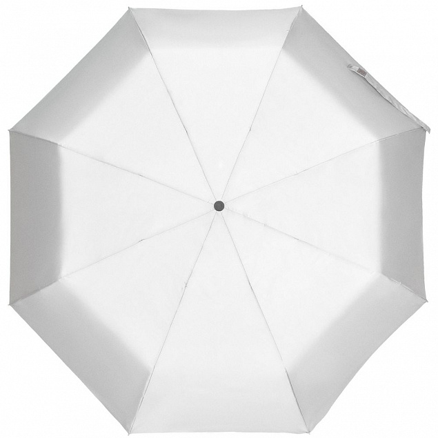 Зонт складной Manifest со светоотражающим куполом, серый с логотипом в Москве заказать по выгодной цене в кибермаркете AvroraStore