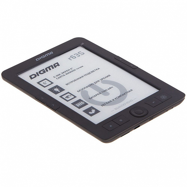 Электронная книга Digma R63S, темно-серая с логотипом в Москве заказать по выгодной цене в кибермаркете AvroraStore