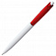 Ручка шариковая Bento, белая с красным с логотипом в Москве заказать по выгодной цене в кибермаркете AvroraStore