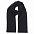 Шарф вязаный  двойной "WIND SCARF"_черный,100% акрил  с логотипом в Москве заказать по выгодной цене в кибермаркете AvroraStore