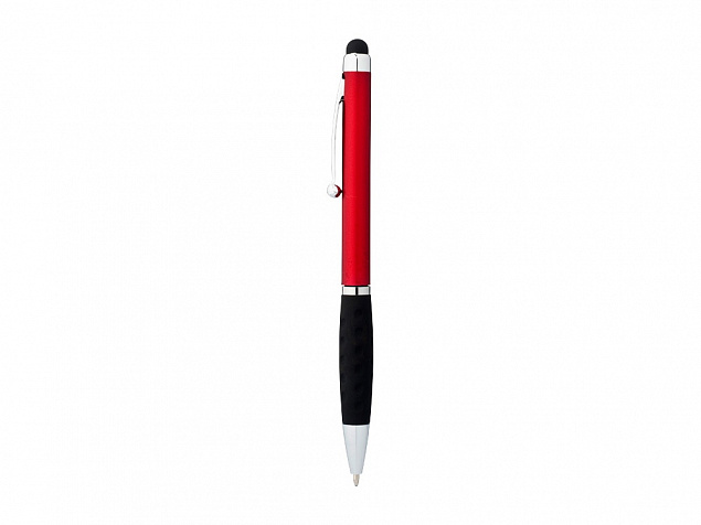 Ручка-стилус шариковая Ziggy черные чернила, красный/черный с логотипом в Москве заказать по выгодной цене в кибермаркете AvroraStore