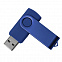USB flash-карта DOT (8Гб), синий, 5,8х2х1,1см, пластик, металл с логотипом в Москве заказать по выгодной цене в кибермаркете AvroraStore