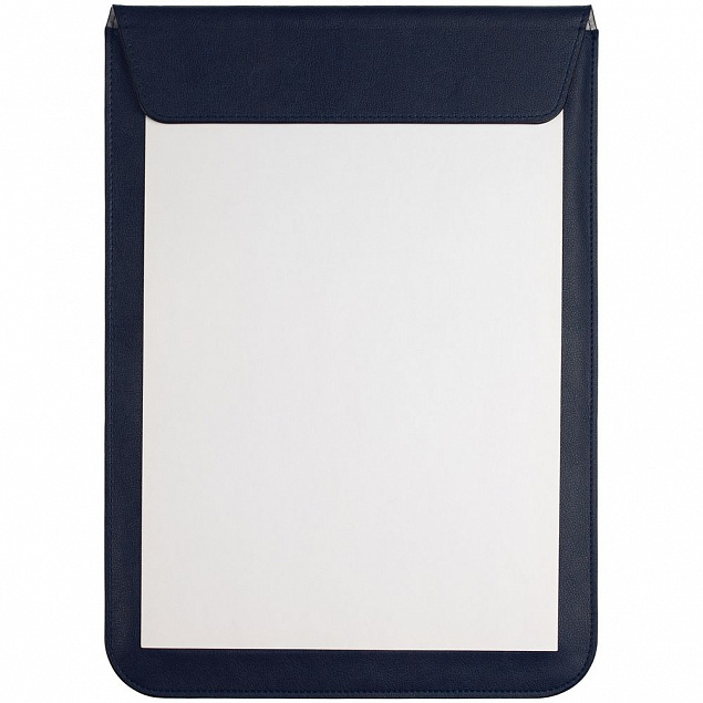 Папка-планшет для бумаг Petrus, темно-синяя с логотипом в Москве заказать по выгодной цене в кибермаркете AvroraStore