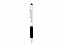 Ручка-стилус шариковая Ziggy черные чернила, серебристый/черный с логотипом в Москве заказать по выгодной цене в кибермаркете AvroraStore