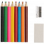 Набор Hobby с цветными карандашами, ластиком и точилкой, белый с логотипом в Москве заказать по выгодной цене в кибермаркете AvroraStore