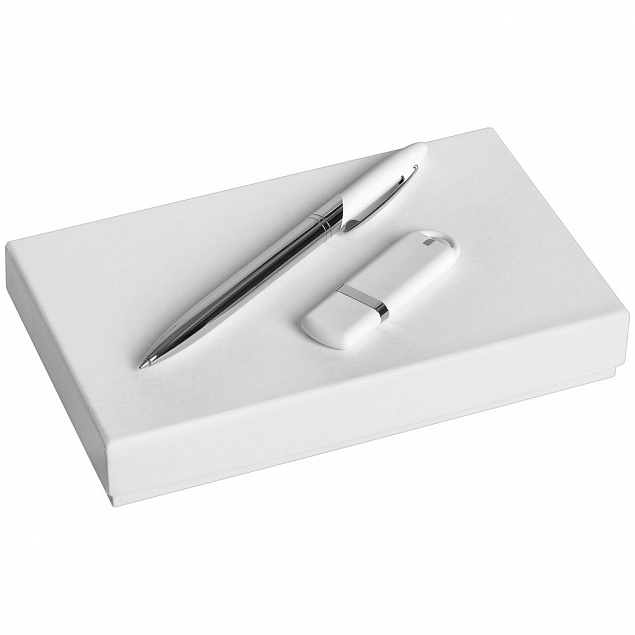 Коробка Slender, малая, белая с логотипом в Москве заказать по выгодной цене в кибермаркете AvroraStore