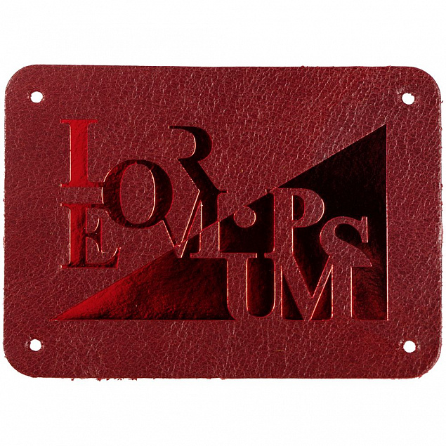 Лейбл кожаный Beta, XL, красный с логотипом в Москве заказать по выгодной цене в кибермаркете AvroraStore