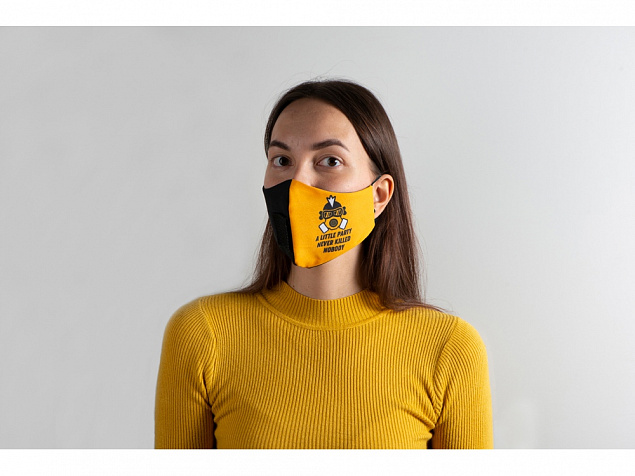 Гигиеническая маска для лица многоразовая с люверсом, для сублимации в крое с логотипом в Москве заказать по выгодной цене в кибермаркете AvroraStore