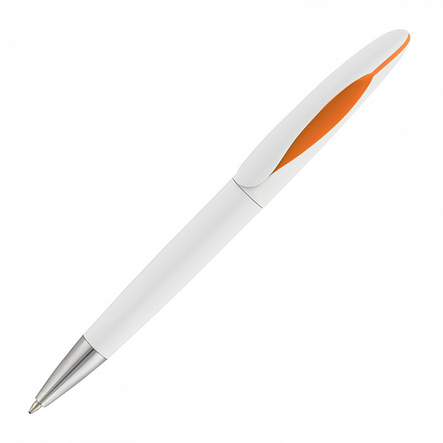 Ручка шариковая "Sophie", белый/оранжевый с логотипом в Москве заказать по выгодной цене в кибермаркете AvroraStore