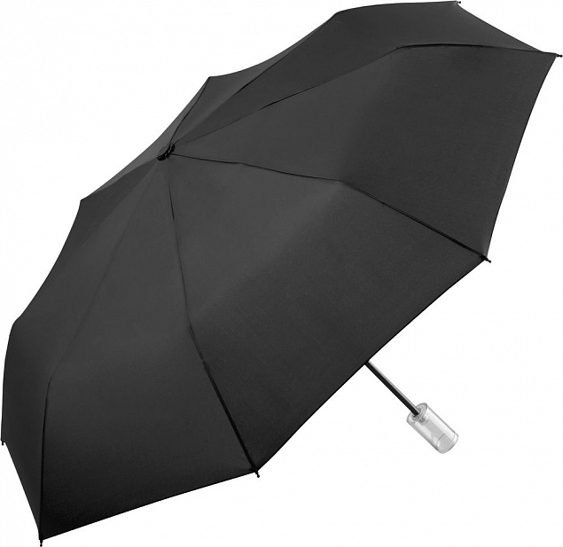 Зонт складной Fillit, черный с логотипом в Москве заказать по выгодной цене в кибермаркете AvroraStore