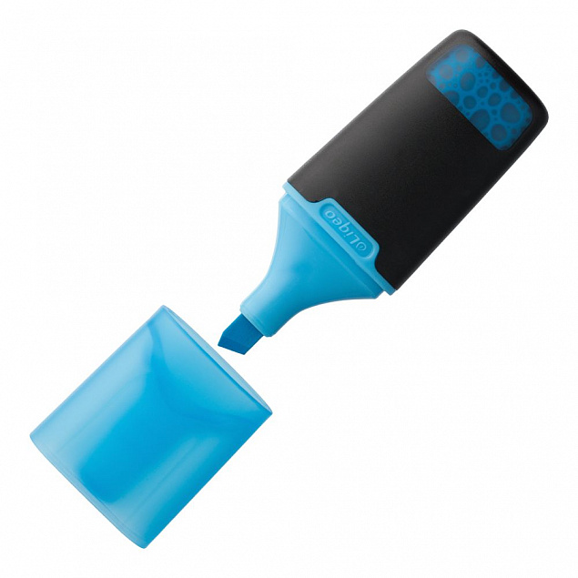 Маркер текстовый Liqeo Mini, голубой с логотипом в Москве заказать по выгодной цене в кибермаркете AvroraStore