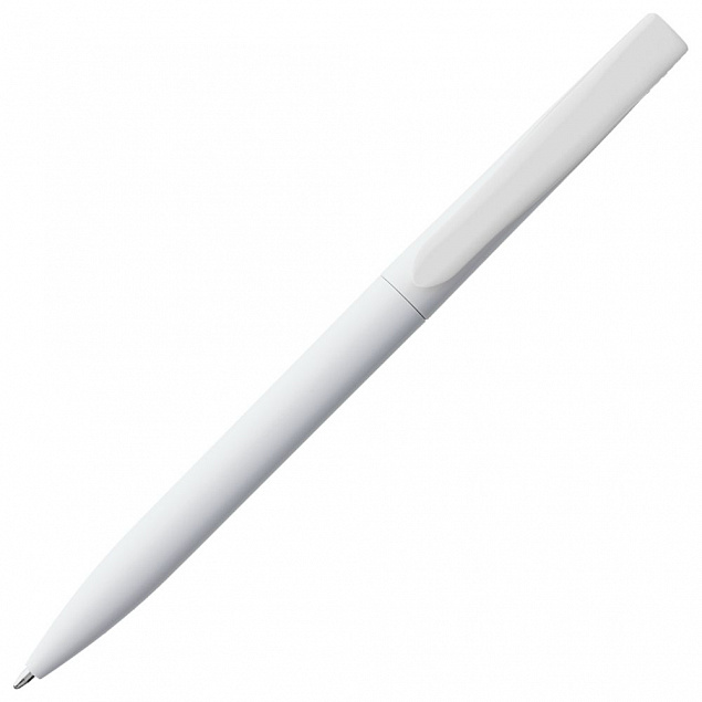 Ручка шариковая Pin, белая с логотипом в Москве заказать по выгодной цене в кибермаркете AvroraStore
