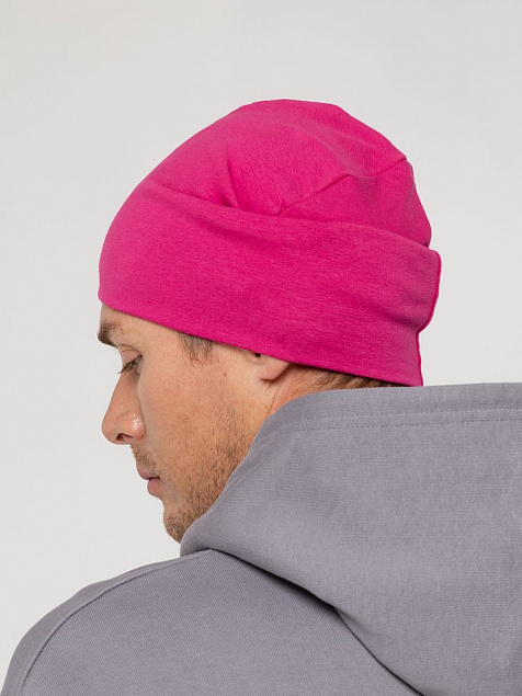 Шапка HeadOn ver.2, ярко-розовая с логотипом  заказать по выгодной цене в кибермаркете AvroraStore