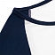 Футболка женская с длинным рукавом Milky LSL, белая с темно-синим с логотипом в Москве заказать по выгодной цене в кибермаркете AvroraStore