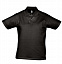 Рубашка поло мужская Prescott Men 170, черная с логотипом в Москве заказать по выгодной цене в кибермаркете AvroraStore