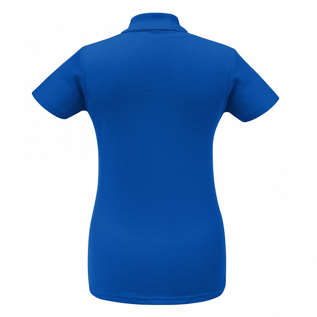 Рубашка поло женская ID.001 ярко-синяя с логотипом в Москве заказать по выгодной цене в кибермаркете AvroraStore