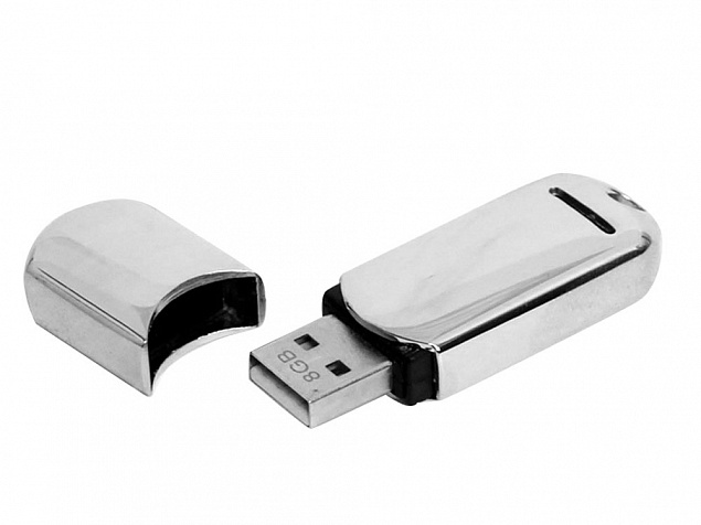 USB 2.0- флешка на 4 Гб каплевидной формы с логотипом в Москве заказать по выгодной цене в кибермаркете AvroraStore