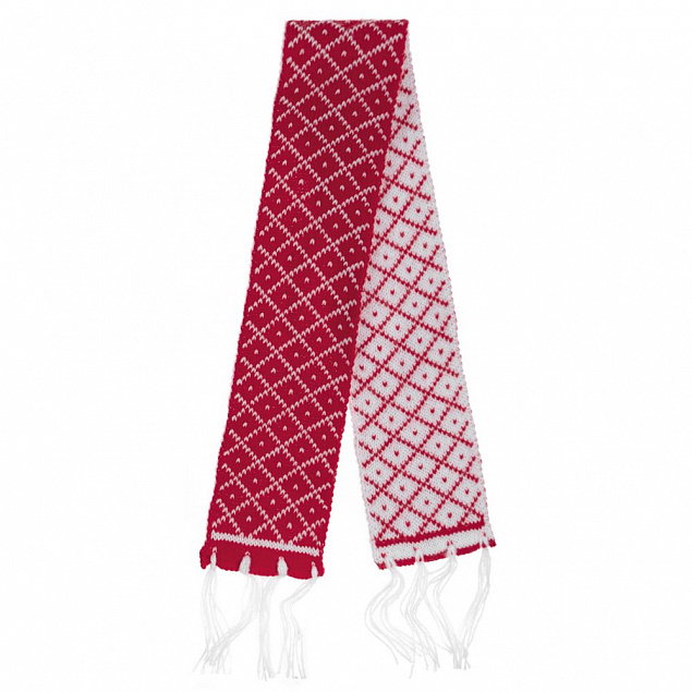 Вязаный шарфик Dress Cup, красный с логотипом в Москве заказать по выгодной цене в кибермаркете AvroraStore