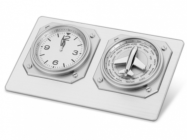 Часы настольные Часовой пояс с логотипом в Москве заказать по выгодной цене в кибермаркете AvroraStore