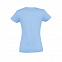 Футболка женская IMPERIAL WOMEN XXL небесно-голубой 100% хлопок 190г/м2 с логотипом в Москве заказать по выгодной цене в кибермаркете AvroraStore