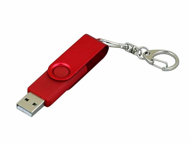 USB 3.0- флешка промо на 128 Гб с поворотным механизмом и однотонным металлическим клипом с логотипом в Москве заказать по выгодной цене в кибермаркете AvroraStore