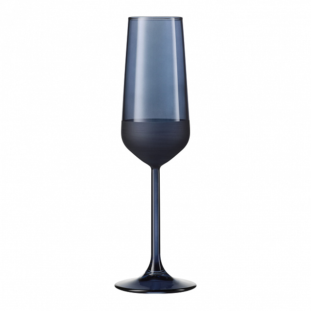 Бокал для шампанского, Sapphire, 195 ml, синий с логотипом в Москве заказать по выгодной цене в кибермаркете AvroraStore
