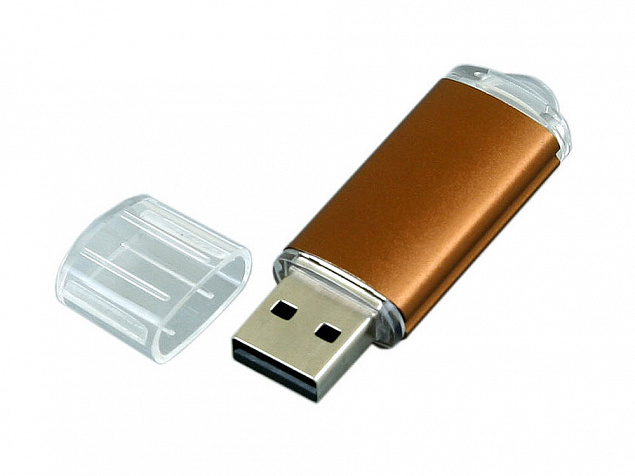 USB 3.0- флешка на 128 Гб с прозрачным колпачком с логотипом в Москве заказать по выгодной цене в кибермаркете AvroraStore