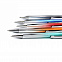 Ручка металлическая Синергия, бирюзовая с логотипом в Москве заказать по выгодной цене в кибермаркете AvroraStore