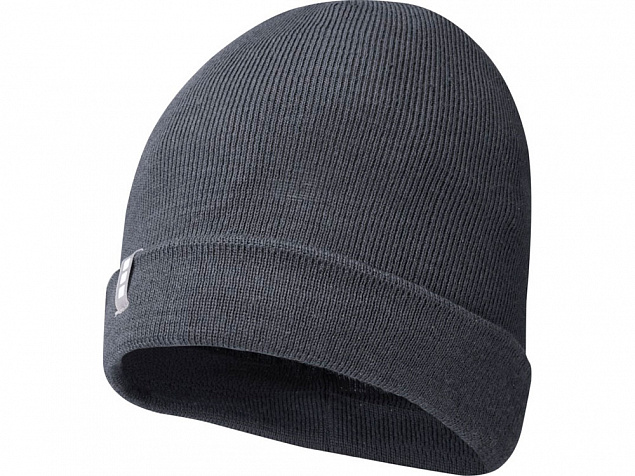 Hale, шапка из пряжи Polylana®, серый с логотипом в Москве заказать по выгодной цене в кибермаркете AvroraStore