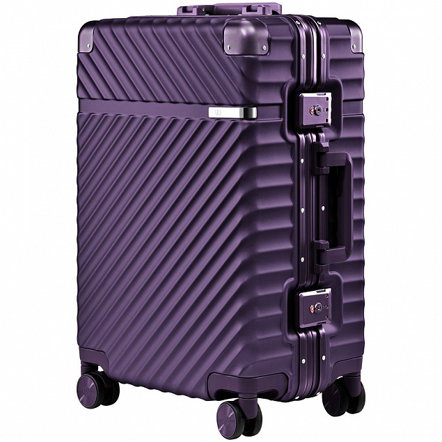 Чемодан Aluminum Frame PC Luggage V1, фиолетовый с логотипом в Москве заказать по выгодной цене в кибермаркете AvroraStore