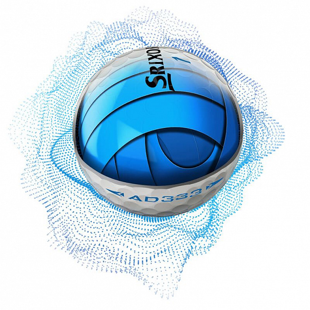 Набор мячей для гольфа Srixon AD333 Pure White с логотипом в Москве заказать по выгодной цене в кибермаркете AvroraStore