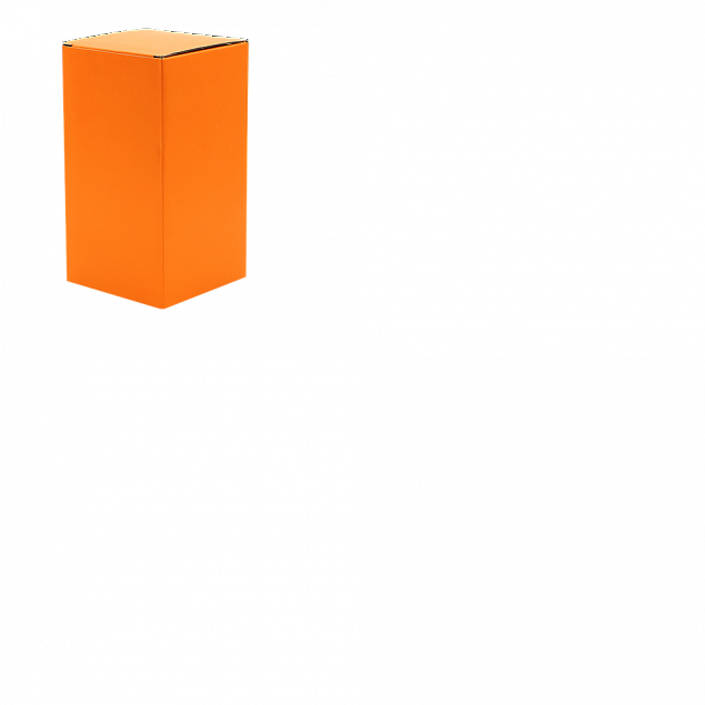 Коробка глянцевая для термокружки Surprise, оранжевый с логотипом в Москве заказать по выгодной цене в кибермаркете AvroraStore