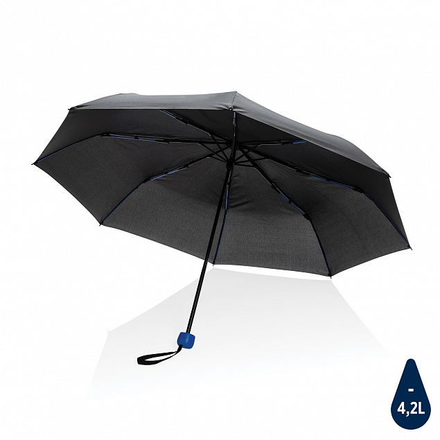 Компактный плотный зонт Impact из RPET AWARE™, 20,5" с логотипом в Москве заказать по выгодной цене в кибермаркете AvroraStore