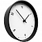 Часы настенные Helsey, белые с черным с логотипом в Москве заказать по выгодной цене в кибермаркете AvroraStore