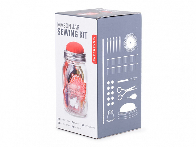 Швейный набор в банке Sewing Kit с логотипом в Москве заказать по выгодной цене в кибермаркете AvroraStore