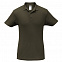 Рубашка поло ID.001 коричневая с логотипом в Москве заказать по выгодной цене в кибермаркете AvroraStore