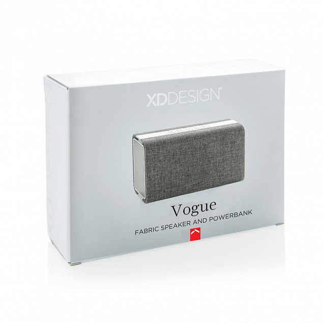 Колонка с зарядным устройством Vogue  с логотипом в Москве заказать по выгодной цене в кибермаркете AvroraStore