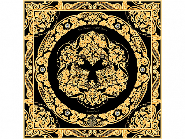 Платок «Златоустовская гравюра» с логотипом в Москве заказать по выгодной цене в кибермаркете AvroraStore