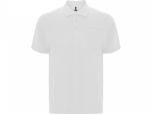 Рубашка поло Centauro Premium мужская, белый с логотипом в Москве заказать по выгодной цене в кибермаркете AvroraStore