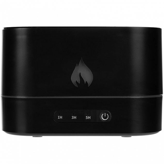 Увлажнитель-ароматизатор с имитацией пламени Fuego, черный с логотипом  заказать по выгодной цене в кибермаркете AvroraStore