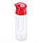 Бутылка для воды Frutello 700 мл, красный с логотипом  заказать по выгодной цене в кибермаркете AvroraStore