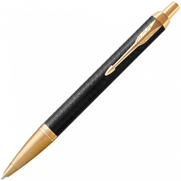 Ручка шариковая Parker IM Premium Black/Gold GT с логотипом в Москве заказать по выгодной цене в кибермаркете AvroraStore